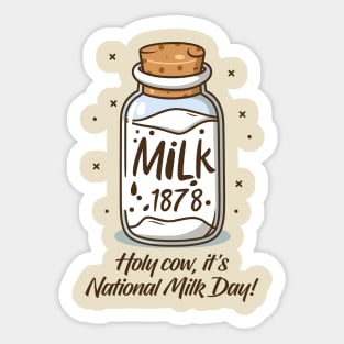 National Milk Day – January Sticker